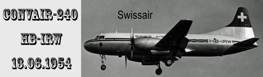 Convair-240 HB-IRW · am 13.06.1954